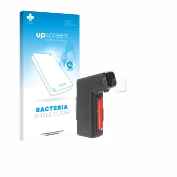 Face avant d’un emballage produit avec le logo de la marque upscreen. À côté, l’appareil Tooo Cycling DVR80 est représenté ave