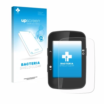 Face avant d’un emballage produit avec le logo de la marque upscreen. À côté, l’appareil CooSpo BC26 est représenté avec la pr