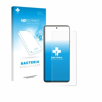Face avant d’un emballage produit avec le logo de la marque upscreen. À côté, l’appareil Vivo Y36 est représenté avec la prote