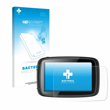 Face avant d’un emballage produit avec le logo de la marque upscreen. À côté, l’appareil Elebest Carplay C650 5