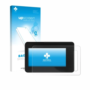 Face avant d’un emballage produit avec le logo de la marque upscreen. À côté, l’appareil Shimano Steps SC-EN600 est représenté
