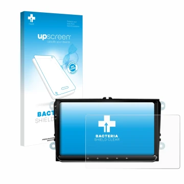 Face avant d’un emballage produit avec le logo de la marque upscreen. À côté, l’appareil Eonon 53 SE est représenté avec la pr