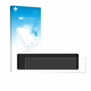 Face avant d’un emballage produit avec le logo de la marque upscreen. À côté, l’appareil Airpuxem T76-EU6-JM est représenté av