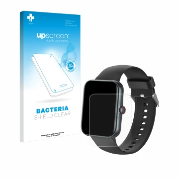 Face avant d’un emballage produit avec le logo de la marque upscreen. À côté, l’appareil Pthtechus S80K est représenté avec la