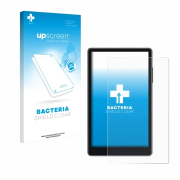 Face avant d’un emballage produit avec le logo de la marque upscreen. À côté, l’appareil Keystone 3 Pro est représenté avec la