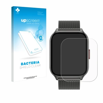 Face avant d’un emballage produit avec le logo de la marque upscreen. À côté, l’appareil Popglory P95 2