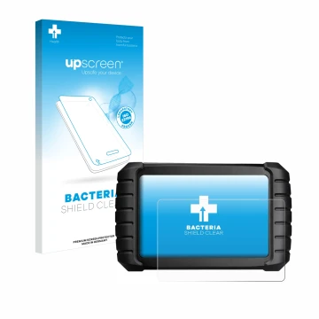 Face avant d’un emballage produit avec le logo de la marque upscreen. À côté, l’appareil iCarsoft CR Max BT (2024) est représe