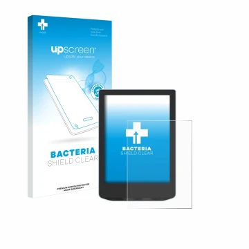 Face avant d’un emballage produit avec le logo de la marque upscreen. À côté, l’appareil Vivlio Light HD est représenté avec l