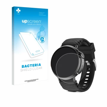 Face avant d’un emballage produit avec le logo de la marque upscreen. À côté, l’appareil AMZSA GT88 est représenté avec la pro