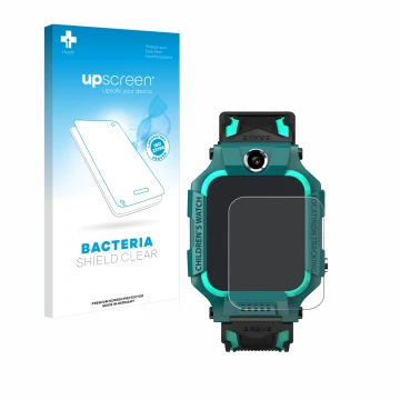 Face avant d’un emballage produit avec le logo de la marque upscreen. À côté, l’appareil Retoo Smartwatch 1.44