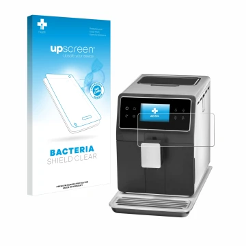 Face avant d’un emballage produit avec le logo de la marque upscreen. À côté, l’appareil WMF Perfection 840L est représenté av