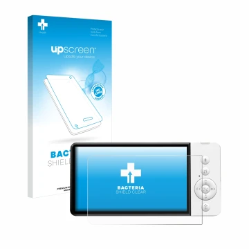 Face avant d’un emballage produit avec le logo de la marque upscreen. À côté, l’appareil GHB ABM720 est représenté avec la pro