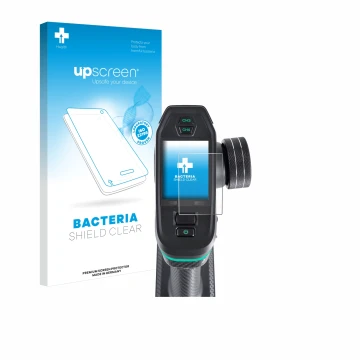 Face avant d’un emballage produit avec le logo de la marque upscreen. À côté, l’appareil DumboRC DDF-350 est représenté avec l