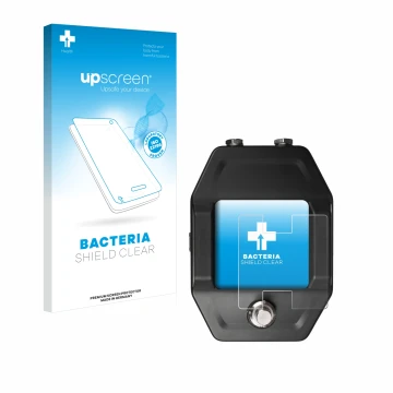 Face avant d’un emballage produit avec le logo de la marque upscreen. À côté, l’appareil Shure GLXD16+ est représenté avec la 