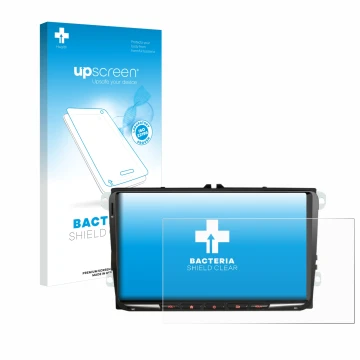 Face avant d’un emballage produit avec le logo de la marque upscreen. À côté, l’appareil Erisin ES8998V 9