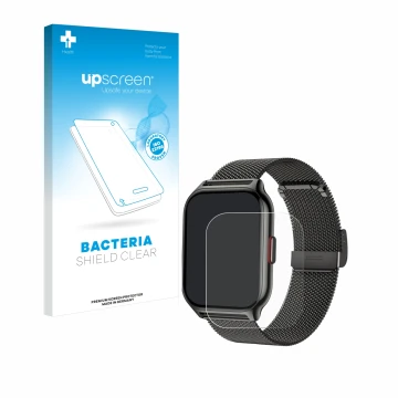 Face avant d’un emballage produit avec le logo de la marque upscreen. À côté, l’appareil Narcid P95 2