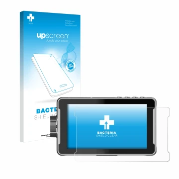 Face avant d’un emballage produit avec le logo de la marque upscreen. À côté, l’appareil Viltrox DC-550 Pro est représenté ave