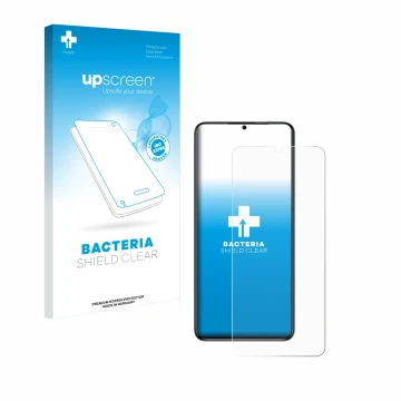 Face avant d’un emballage produit avec le logo de la marque upscreen. À côté, l’appareil Oukitel C50 est représenté avec la pr