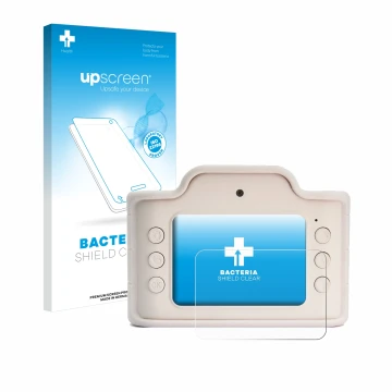 Face avant d’un emballage produit avec le logo de la marque upscreen. À côté, l’appareil Hoppstar Expert Laurel est représenté