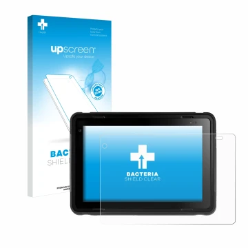 Face avant d’un emballage produit avec le logo de la marque upscreen. À côté, l’appareil Texa Axone Voice est représenté avec 