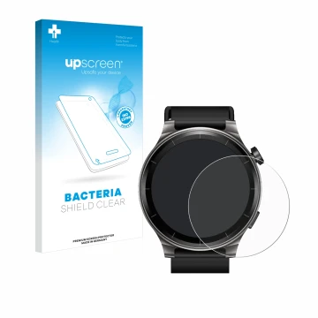 Face avant d’un emballage produit avec le logo de la marque upscreen. À côté, l’appareil TOZO S5 1.43