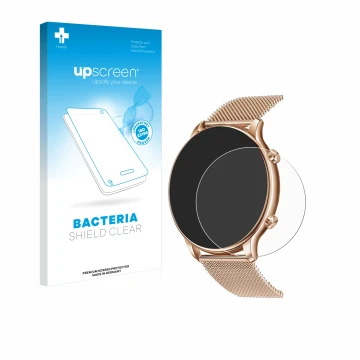 Face avant d’un emballage produit avec le logo de la marque upscreen. À côté, l’appareil Luniqueshop LSWATCH 1.32