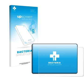 Face avant d’un emballage produit avec le logo de la marque upscreen. À côté, l’appareil Bigtreetech Bambu Lab Panda Touch V1.