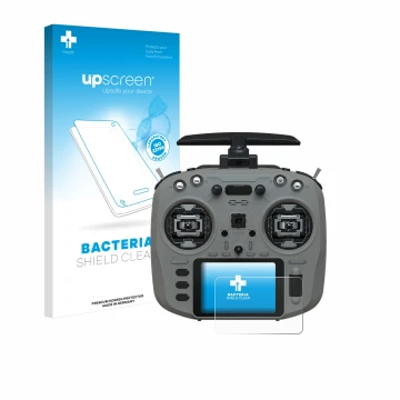 Face avant d’un emballage produit avec le logo de la marque upscreen. À côté, l’appareil Jumper T15 est représenté avec la pro