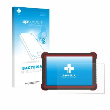 Face avant d’un emballage produit avec le logo de la marque upscreen. À côté, l’appareil Thinktool Master 2 est représenté ave