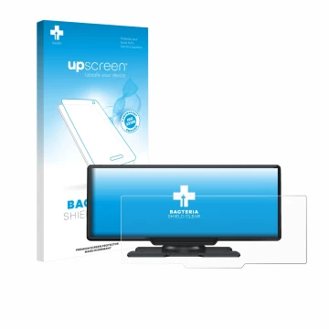 Face avant d’un emballage produit avec le logo de la marque upscreen. À côté, l’appareil Lamto 9.26