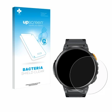 Face avant d’un emballage produit avec le logo de la marque upscreen. À côté, l’appareil Dremac FV6-A 1.85