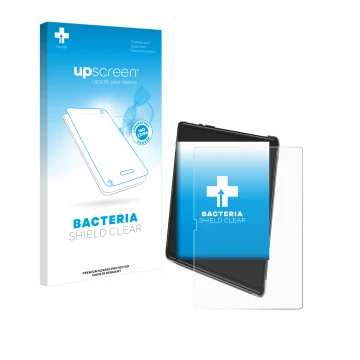 Face avant d’un emballage produit avec le logo de la marque upscreen. À côté, l’appareil Yestel T15 est représenté avec la pro