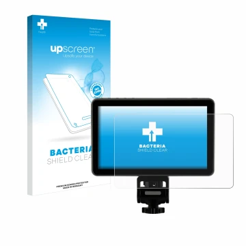 Face avant d’un emballage produit avec le logo de la marque upscreen. À côté, l’appareil Rollei Viltrox DC-X3 6