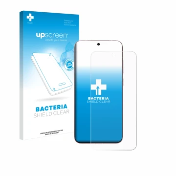 Face avant d’un emballage produit avec le logo de la marque upscreen. À côté, l’appareil Vivo X200 Pro mini est représenté ave