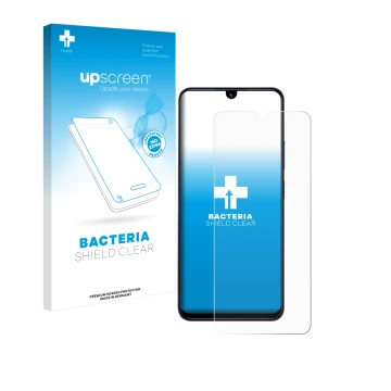 Face avant d’un emballage produit avec le logo de la marque upscreen. À côté, l’appareil Xiaomi Redmi 14C est représenté avec 