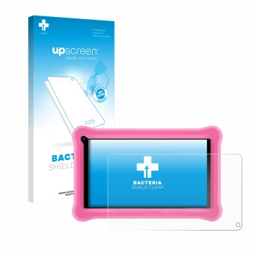Face avant d’un emballage produit avec le logo de la marque upscreen. À côté, l’appareil Sumtab K708 7.1
