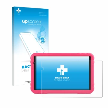 Face avant d’un emballage produit avec le logo de la marque upscreen. À côté, l’appareil Juedur R500 10