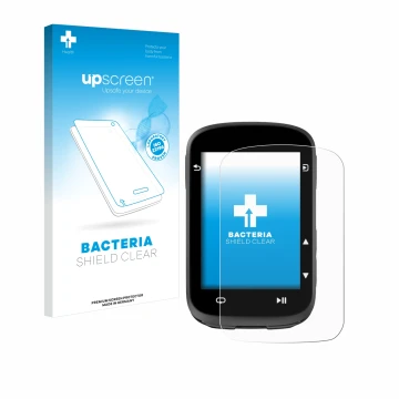 Face avant d’un emballage produit avec le logo de la marque upscreen. À côté, l’appareil CooSpo CS500 est représenté avec la p