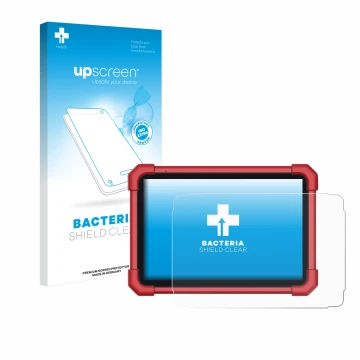 Face avant d’un emballage produit avec le logo de la marque upscreen. À côté, l’appareil Launch X-431 Euro Link est représenté