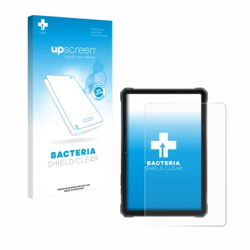 Face avant d’un emballage produit avec le logo de la marque upscreen. À côté, l’appareil Hotwav R9 Pro est représenté avec la 