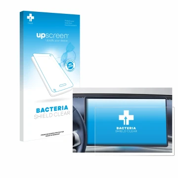 Face avant d’un emballage produit avec le logo de la marque upscreen. À côté, l’appareil BYD Atto 3 Design 16