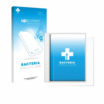 Face avant d’un emballage produit avec le logo de la marque upscreen. À côté, l’appareil Boox Note Max est représenté avec la 