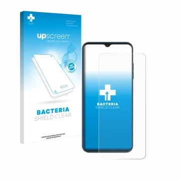 Face avant d’un emballage produit avec le logo de la marque upscreen. À côté, l’appareil Hotwav Note 13 Pro est représenté ave