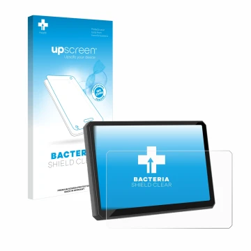 Face avant d’un emballage produit avec le logo de la marque upscreen. À côté, l’appareil Carpuride W502BS 5