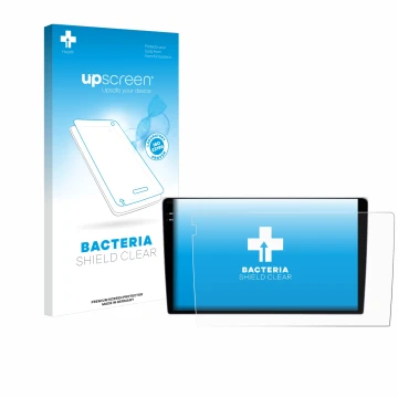 Face avant d’un emballage produit avec le logo de la marque upscreen. À côté, l’appareil Teyes CC3 9