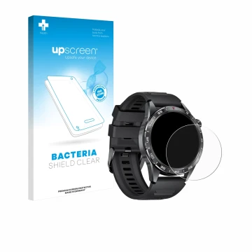 Face avant d’un emballage produit avec le logo de la marque upscreen. À côté, l’appareil LIGE SML3-A 1.43