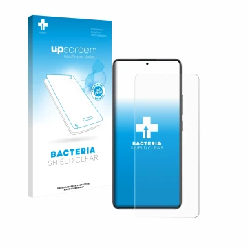 Face avant d’un emballage produit avec le logo de la marque upscreen. À côté, l’appareil Xiaomi Poco F7 Ultra est représenté a