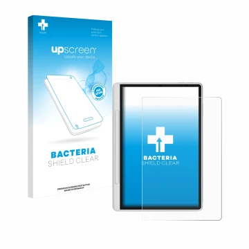 Face avant d’un emballage produit avec le logo de la marque upscreen. À côté, l’appareil XP-Pen Magic Note Pad est représenté 