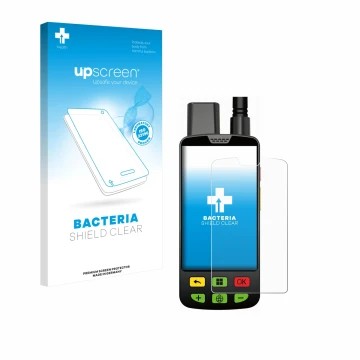 Face avant d’un emballage produit avec le logo de la marque upscreen. À côté, l’appareil Aduro Locit GPS est représenté avec l