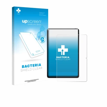 Face avant d’un emballage produit avec le logo de la marque upscreen. À côté, l’appareil Xiaomi POCO Pad 12.1